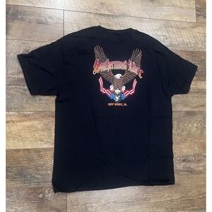 Vintage Y2k Southernmost Rider Big Eagle Key‎ West, Florida T-Shirt Black XL